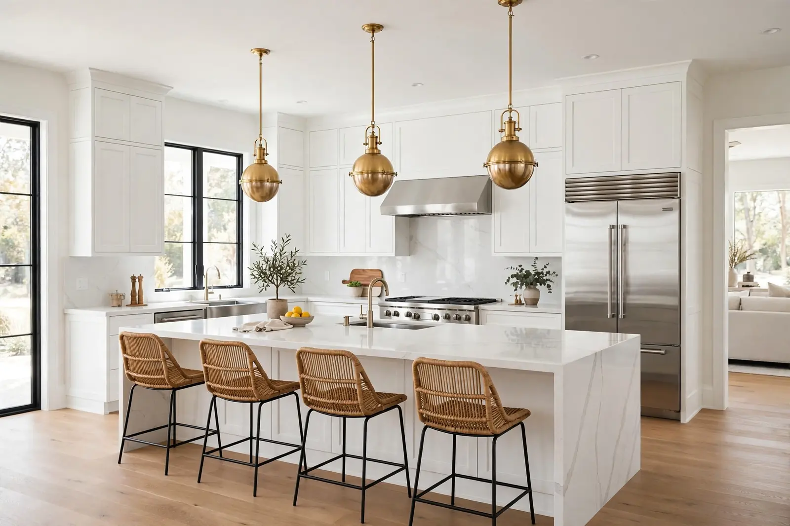Kitchen remodeling Atlanta GA - full kitchen renovation with island